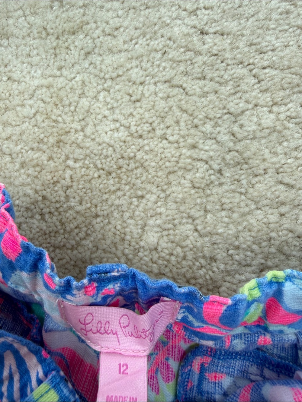 Lilly Pulitzer Girls Size 12 Callahan Shorts in Fantasy Garden - Picture 3 of 6